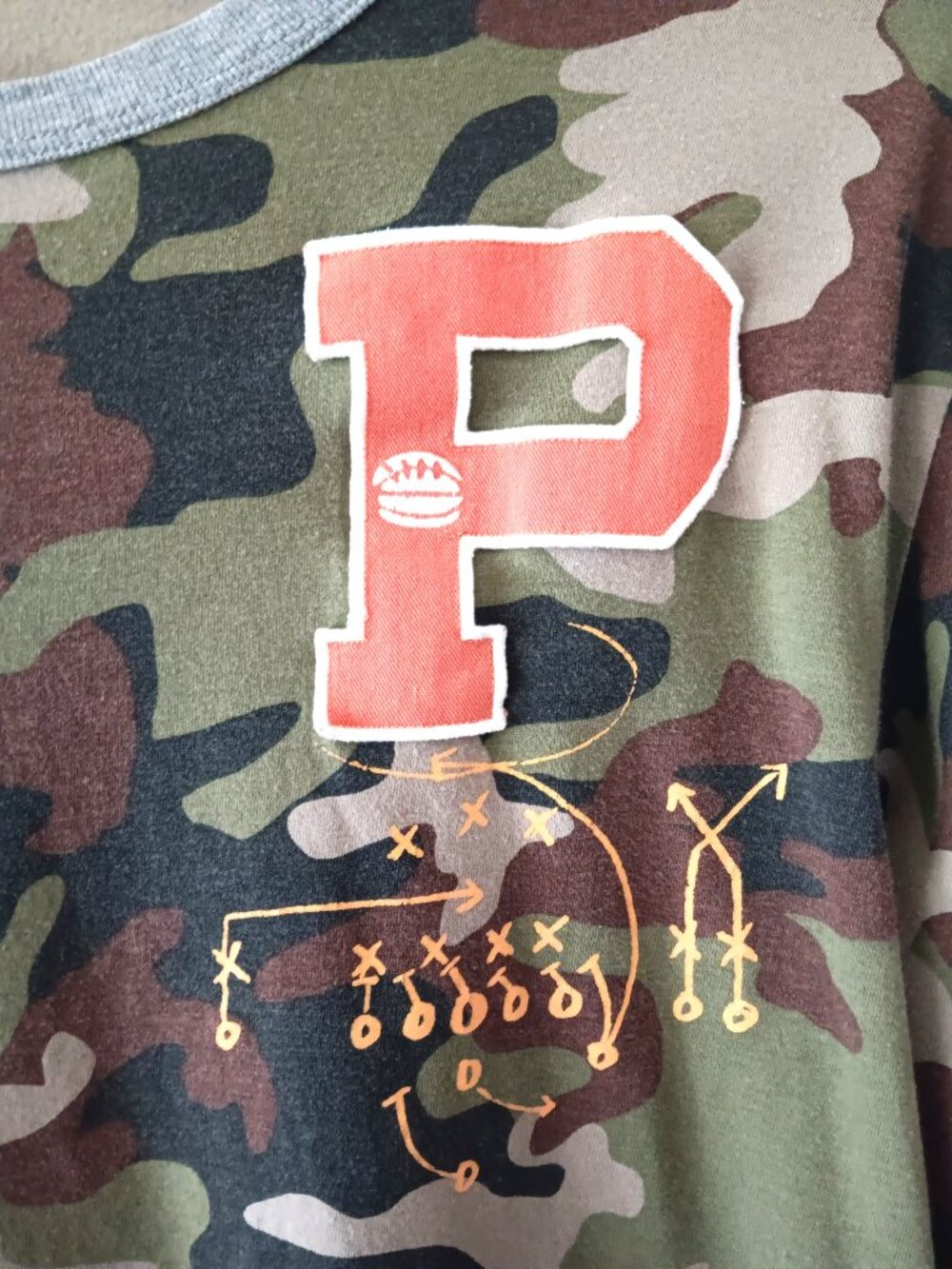 Polo Ralph Lauren Boys Camouflage Varsity Football Playbook Long Sleeve - L - Picture 2 of 7